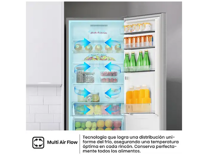 Frigorífico combi - Hisense RB440N4ACA, No Frost, 201.7 cm, 336 l, Multi-Air Flow. Motor Inverter, Inox