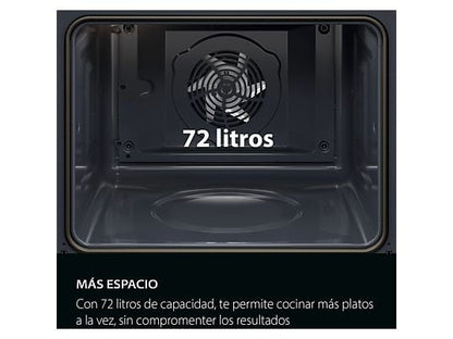 Horno - AEG TU5AB20WSK, Multifunción, Limpieza por agua, 72 l, Display LED, 60 cm, Negro