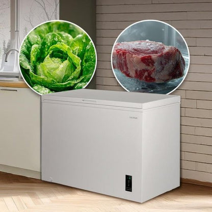 Congelador Cecotec Bolero CoolMarket Chest 249P White E Dual Function 249L