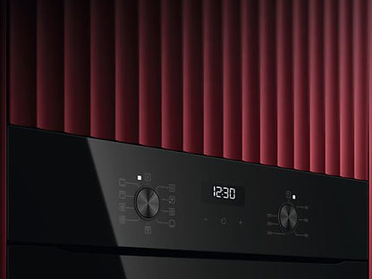 Horno multifunción - AEG Serie 5000 V5ABU20SK, Display LED, de 72 litros, 7 funciones, limpieza fácil, Integrable, Hidrolítica, 72 l, 596 mm, Negro