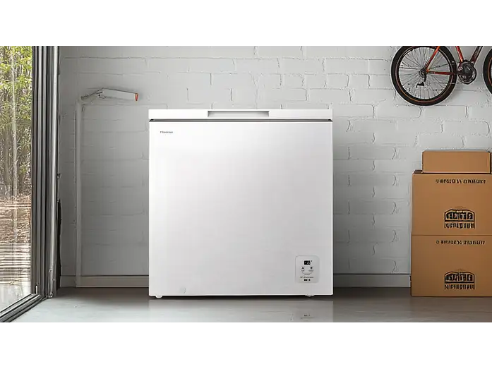 Congelador horizontal - Hisense FT200N1AWDL, 198 l, 85.8 cm, Congelador Convertible, Goma Antibacteria, Blanco