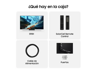 TV OLED 65 - Samsung TQ65S90HAEXXC, OLED 4K, NQ4 AI Gen3 Processor, Smart TV, Tecnología Sin Reflejos, Full AI, Negro
