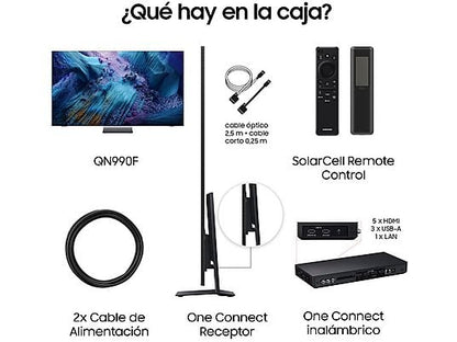 TV Neo QLED 75 - Samsung TQ75QN990FTXXC, QLED Mini Led 8K, NQ8 AI Gen3 Processor, Smart TV full AI, Wifi, Negro grafito