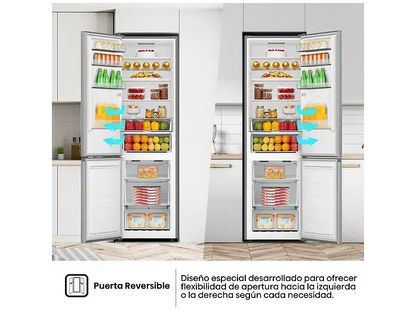 Frigorífico combi - Hisense RB440N4ACA, No Frost, 201.7 cm, 336 l, Multi-Air Flow. Motor Inverter, Inox
