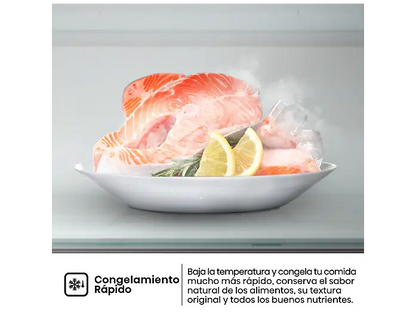 Frigorífico combi - Hisense RB390N4AWE1, Puerta reversible, Congelamiento rápido, No Frost, 186 cm, 304 l, Blanco