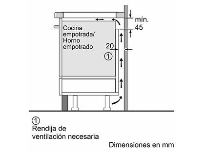 Placa inducción - Bosch PUJ631BB5E, 3 zonas, 28 cm, Función Sprint, Control TouchSelect, 60 cm, Negro