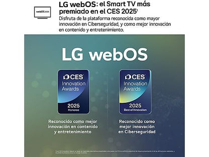 TV OLED 48 - LG OLED48C55LA, OLED 4K, Procesador Inteligente α9 AI Processor 4K Gen8, Smart TV, DVB-T2 (H.265), Negro