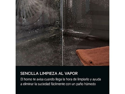 Horno - AEG TU5AB20WSK, Multifunción, Limpieza por agua, 72 l, Display LED, 60 cm, Negro