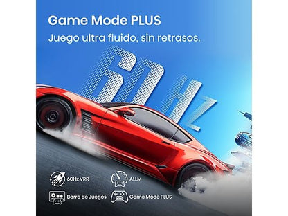 TV LED 50 - Hisense 50A6Q, UHD 4K, Quad CoreMT9603, IA 4K Upscaler, Modo Juego Plus, Control por voz, Negro