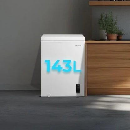 Congelador Cecotec Bolero CoolMarket Chest 143P White E 143L Dual Function Ultra Silencioso