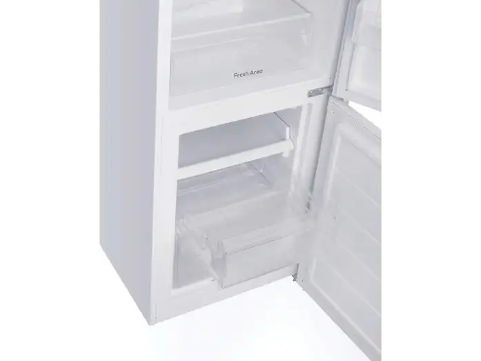 Frigorífico combi - Candy CCH1S518EW, Cíclico, 180 cm, 262 l, Tirador integrado, Puerta reversible, Blanco