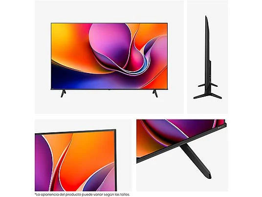 TV LED 55 - Hisense 55A6Q, UHD 4K, Quad CoreMT9603, IA 4K Upscaler, Modo Juego Plus, Control por voz, Negro