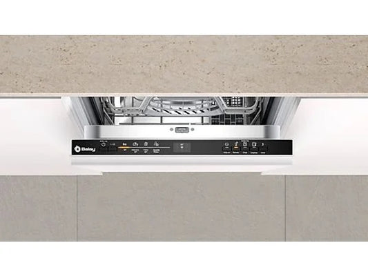 Lavavajillas integrable - Balay 3VT4031NA, 10 servicios, 4 programas, 44.8 cm, Home Connect, Infolight, Sin panelar
