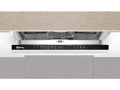 Lavavajillas integrable - Balay 3VF5012NP, 12 servicios, 5 programas, 59.8 cm, Home Connect, Extra silencio, Sin panelar
