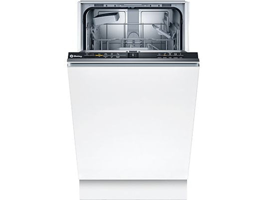 Lavavajillas integrable - Balay 3VT4031NA, 10 servicios, 4 programas, 44.8 cm, Home Connect, Infolight, Sin panelar