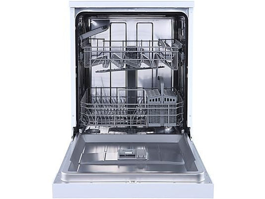Lavavajillas - Hisense HS622E10W, 13 servicios, 7 Programas, 59.8 cm, Media carga, Blanco