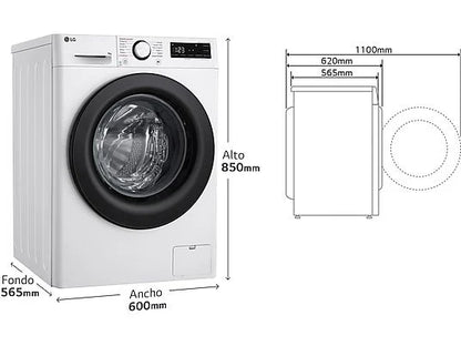 LG Serie 500 Washing Machine 9kg A - AI Direct Drive Steam
