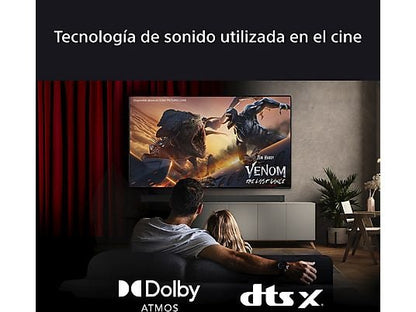 Barra de sonido - Sony BRAVIA Theatre Bar 6 (HTBD60S), 3.1.2 envolventes con subwoofer, Altavoces ascendentes, Dolby Atmos, DTSX, Voice Zoom 3 con IA
