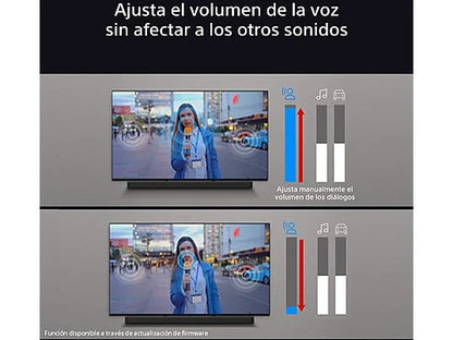 Barra de sonido - Sony BRAVIA Theatre Bar 6 (HTB600), 3.1.2 envolventes con subwoofer, Altavoces ascendentes, Dolby Atmos, DTS:X, Voice Zoom 3 con IA