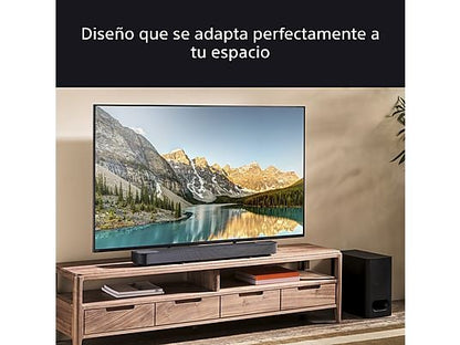 Barra de sonido - Sony BRAVIA Theatre Bar 6 (HTB600), 3.1.2 envolventes con subwoofer, Altavoces ascendentes, Dolby Atmos, DTS:X, Voice Zoom 3 con IA