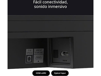 Barra de sonido - Sony BRAVIA Theatre Bar 6 (HTB600), 3.1.2 envolventes con subwoofer, Altavoces ascendentes, Dolby Atmos, DTS:X, Voice Zoom 3 con IA