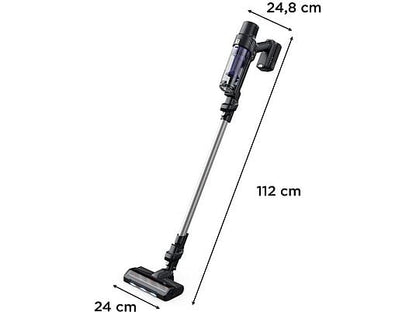 Aspirador escoba - Rowenta X-Pert 7.60 RH6A39, 140 W, Ultraligera, 45 min. autonomía, Depósito 0.44L, Accesorios, Púrpura
