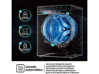 Lavadora carga frontal - Hisense WF1Q8041BW, 8 kg, 1400 Rpm, Función Vapor, Eficiencia A-20%, Blanco