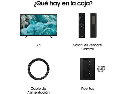 TV QLED 50 - Samsung TQ50Q7FAAUXXC, UHD 4K, Q4 AI Processor, Smart TV, Negro