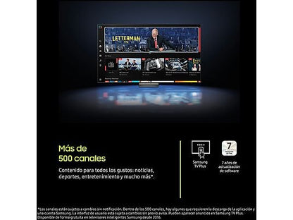 TV QLED 43 - Samsung TQ43Q7FAAUXXC, QLED 4K, Q4 AI Processor, Smart TV, Negro