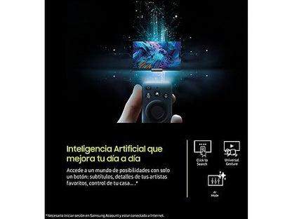 TV QLED 55 - Samsung TQ55Q7FAAUXXC, QLED 4K, Q4 AI Processor, Smart TV, Full AI, Negro