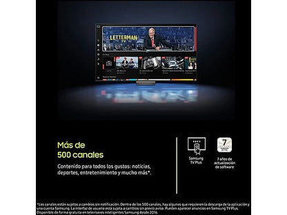 TV QLED 55 - Samsung TQ55Q7FAAUXXC, QLED 4K, Q4 AI Processor, Smart TV, Full AI, Negro