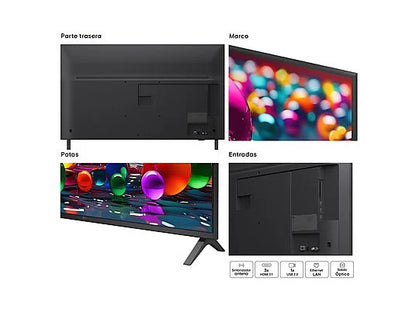 TV LED 43 - LG 43UA75006LA, UHD 4K, Procesador Inteligente α7 AI Processor 4K Gen8, Smart TV, DVB-T2 (H.265), Charcoal Black