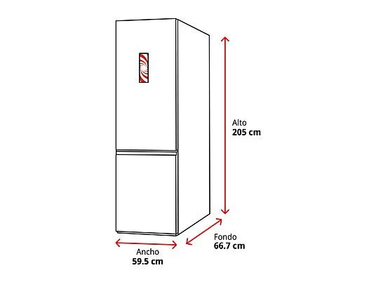 Haier 3D Combi Fridge 414L WiFi - No Frost Direct Access Series 5