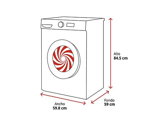 Lavadora carga frontal - Bosch WUU28T63ES, 8 kg, 1.400 rpm, 15 programas, Motor Eco Silence, Activewater, Blanco