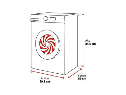 Lavadora carga frontal - Bosch WUU28T63ES, 8 kg, 1.400 rpm, 15 programas, Motor Eco Silence, Activewater, Blanco