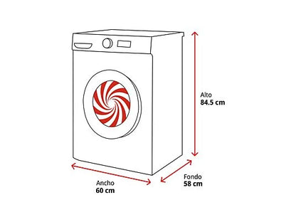 Lavadora carga frontal - Beko Energy Spin VBM3WFT39413WA, 9 kg, 1400 rpm, 15 programas, Motor ProSmart Inverter, Blanco