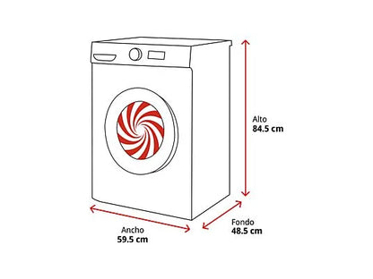 Lavadora Carga Frontal Cecotec Bolero DressCode 7150 Inverter