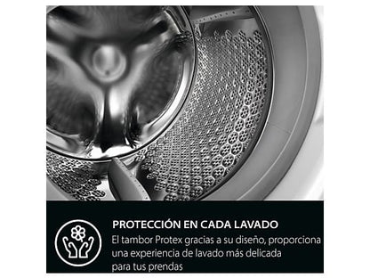 Lavadora integrable - AEG LFN7G8434F, 8 kg, 1400 rpm, Tecnología ProSense, Función Vapor, Sin panelar