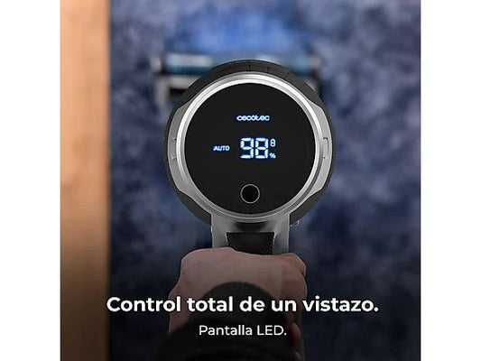 Aspirador escoba - Cecotec Conga Rockstar RS70 Pet Flex, 500 W, 65 min Autonomía, Sin Bolsa, Cepillo para Animales, Negro/Dorado