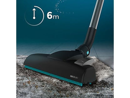 Aspirador escoba - Cecotec Conga PopStar 600 Vital, Con cable, Ciclónico, Sin bolsa, 600 W, 18 kPa, Radio acción 6 m, 500 ml, Negro