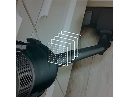 Aspirador escoba - Cecotec Conga PopStar 600 Vital, Con cable, Ciclónico, Sin bolsa, 600 W, 18 kPa, Radio acción 6 m, 500 ml, Negro