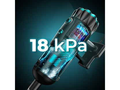 Aspirador escoba - Cecotec Conga PopStar 600 Vital, Con cable, Ciclónico, Sin bolsa, 600 W, 18 kPa, Radio acción 6 m, 500 ml, Negro