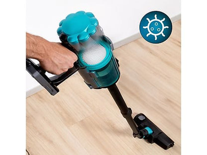 Aspirador escoba - Cecotec Conga PopStar 600 Vital, Con cable, Ciclónico, Sin bolsa, 600 W, 18 kPa, Radio acción 6 m, 500 ml, Negro