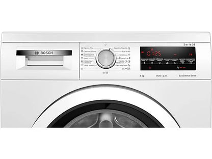 Lavadora carga frontal - Bosch WUU28T63ES, 8 kg, 1.400 rpm, 15 programas, Motor Eco Silence, Activewater, Blanco
