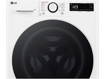 Lavadora carga frontal - LG F2WR5S09A0W, 9 kg, Blanco