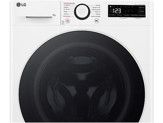 Lavadora carga frontal - LG F2WR5S09A0W, 9 kg, Blanco