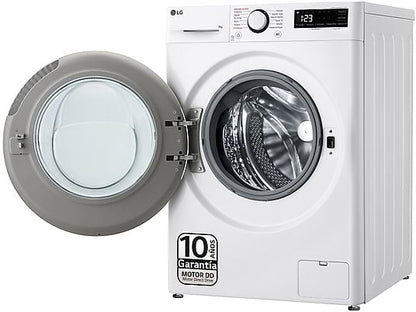 Lavadora carga frontal - LG F2WR5S09A0W, 9 kg, Blanco