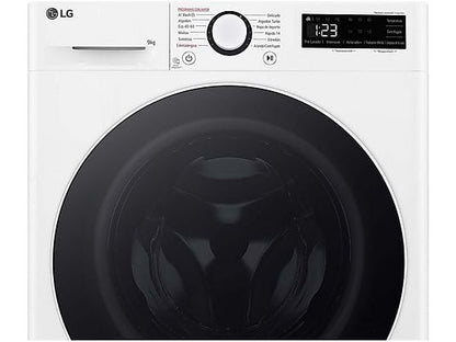 Lavadora carga frontal - LG F2WR5S09A0W, 9 kg, Blanco