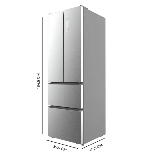 Cecotec French Door Fridge 395L Stainless Steel - No Frost Inverter